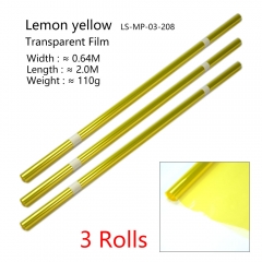 3 Rolls Lemon Yellow