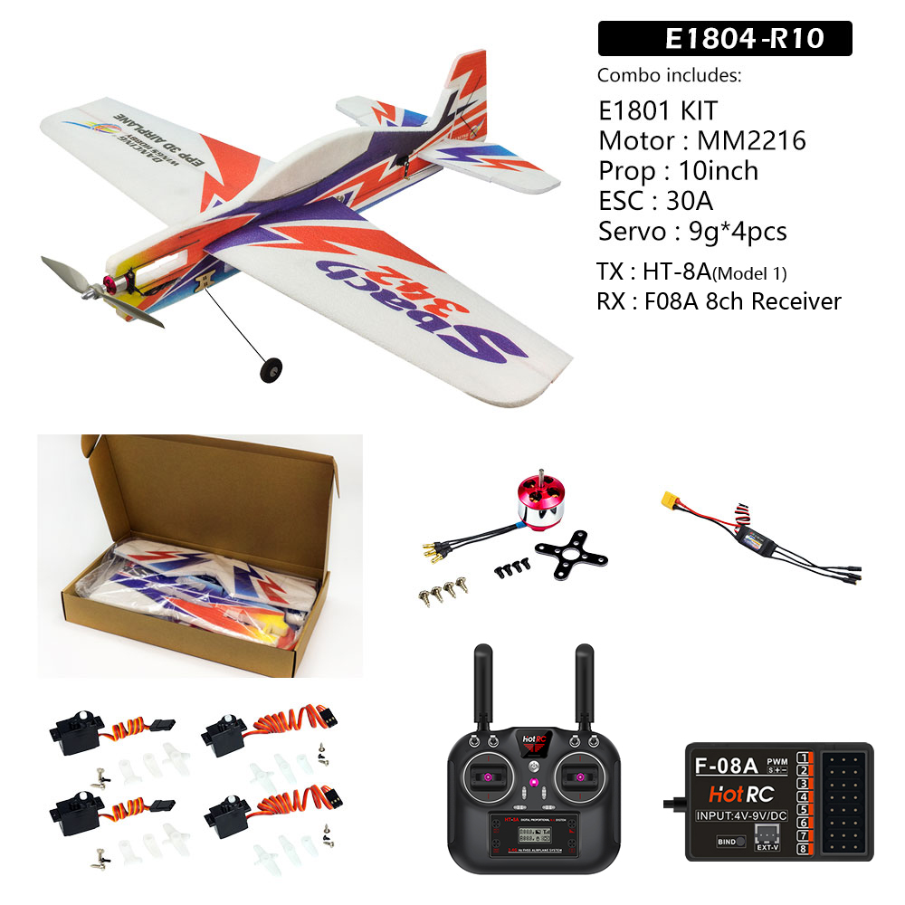 EPP Foam RC Airplane Sbach342 Toy Planes Wingspan 1000mm Plane 3D