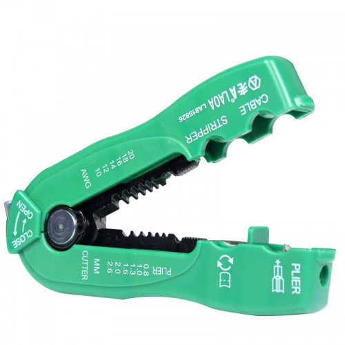 Wire cutter cable stripper line wire stripping crimp tool mini portable hand tools 0.8-2.6mm  LA815826