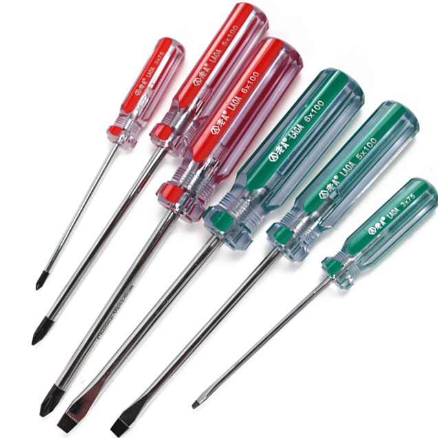 6PCS/9PCS screwdrivers set colorful handle Slotted and Phillips Screwdriver