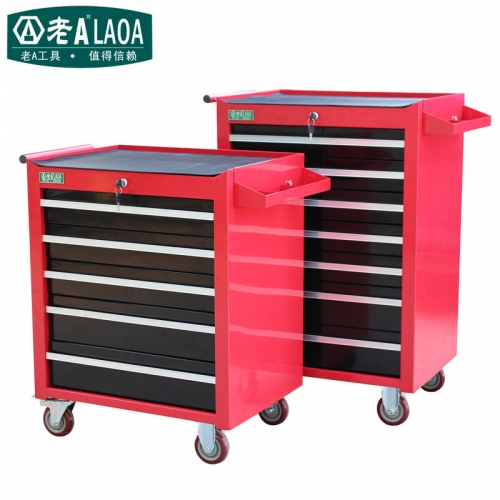 LAOA Red color Heavy-type 5/7 layers trolley cart cabinet