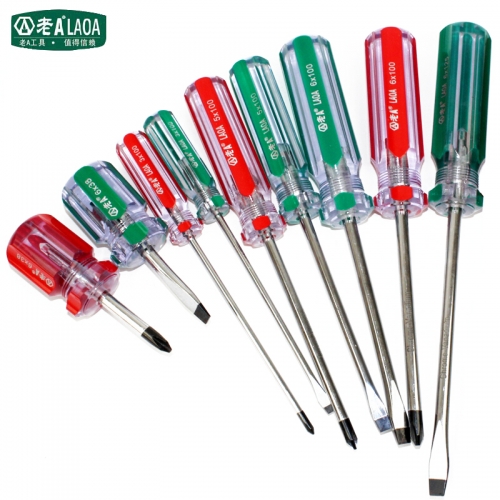 LAOA 1pc Color Handle Chrome Vanadium Steel Screwdriver for Phillips head