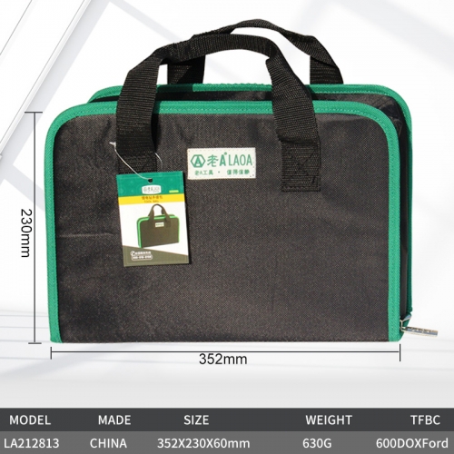 Sac à Outils, Sacs Porte Outils avec 5 Poches Zippées, Sac à Outils  Portable 600D Oxford Robuste, Outil Roll Auto Organizer Tool pour  Electricien