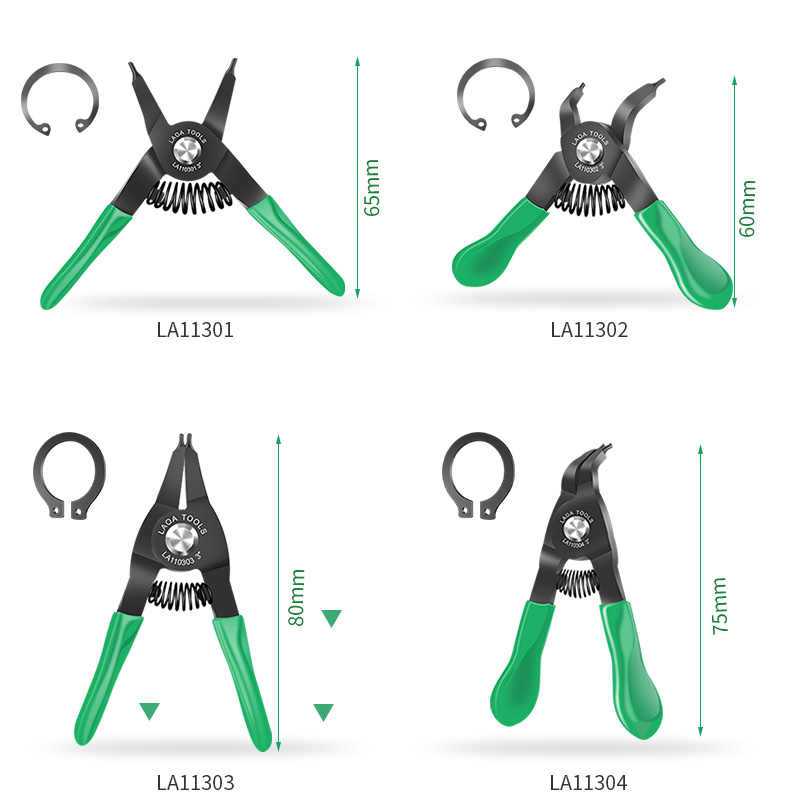 LAOA Mini Circlip pliers 3 inch Right Angled Beak Portable