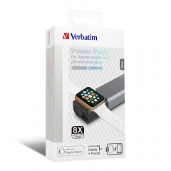 【7日包換&Apple Watch認證&原裝香港行貨】Verbatim Li-ion Apple Watch流動充電池6,700mAh 65675