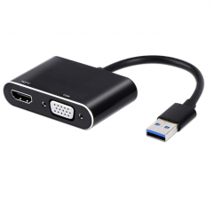 USB3.0轉HDMI VGA二合一轉換器