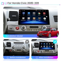 Junsun V1pro AI Voice 2 din Android Auto Radio For Honda Civic 8 2005-2012 Carplay 4G Car Multimedia GPS 2din autoradio