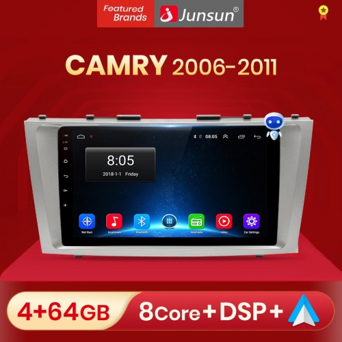 Junsun V1pro AI Voice 2 din Android Auto Radio For T-oyota Camry 40 50 2006-2011 Carplay Car Multimedia GPS 2din autoradio