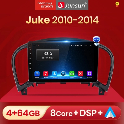 Junsun V1pro AI Voice Android Auto Radio For N-issan Juke YF15 2010 2011 2012-2014 Carplay 4G Car Multimedia GPS 2 din autoradio
