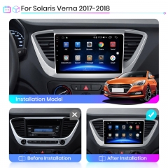 Junsun V1pro AI Voice 2 din Android Auto Radio For H-yundai Solaris 2 Verna 2017-2020 Carplay Car Multimedia GPS 2din autoradio