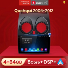 Junsun V1pro AI Voice Car Radio Android Auto Multimedia For N-issan Qashqai J10 2006 2007 2008-2013 Carplay 4G 2din GPS autoradio