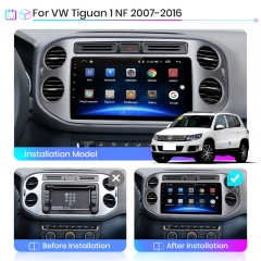 Junsun V1pro AI Voice Android Auto Radio For VW Volkswagen Tiguan 1 NF 2006 2008-2016 Carplay 4G Car Multimedia 2din autoradio