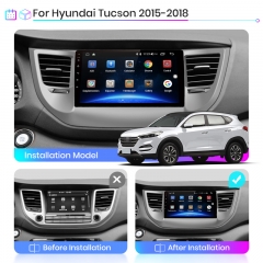 Junsun V1pro AI Voice 2 din Android Auto Radio For H-yundai IX35 Tucson 3 2015 - 2018 Carplay Car Multimedia GPS 2din autoradio