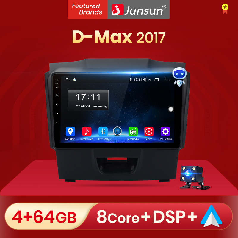 Junsun V1 Android 10.0 2G+32G DSP Car Radio Multimedia Video Player For  Isuzu D Max DMAX 2017 Navigation GPS 2din autoradio,for Isuzu