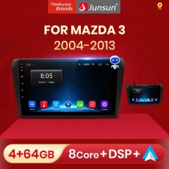 Junsun V1pro AI Voice 2 din Android Auto Radio for Mazda 3 bk maxx axel 2004-2013 2007 Carplay Car Multimedia GPS 2din autoradio