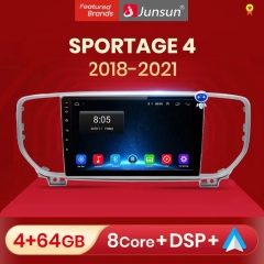 Junsun V1pro AI Voice Car Radio Android Auto Multimedia Player For Kia Sportage 4 QL 2018-2021 Carplay 4G DSP 2din GPS autoradio
