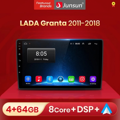 Junsun V1pro AI Voice 2 din Android Auto Radio for LADA Granta 2011-2018 Car Radio Multimedia GPS Track Carplay 2din