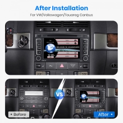 Junsun AI Voice Android Auto Radio for Volkswagen VW Touareg Multivan 2002-2010 Carplay Car Multimedia RDS GPS No 2din autoradio