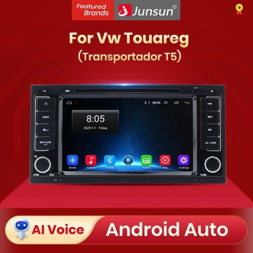 Junsun AI Voice Android Auto Radio for Volkswagen VW Touareg Multivan 2002-2010 Carplay Car Multimedia RDS GPS No 2din autoradio