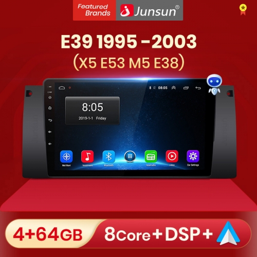 Junsun V1pro AI Voice 2 din Android Auto Radio for BMW 5 E39 1995 - 2003  E53 X5 M5 Carplay 4G Car Multimedia GPS 2din autoradio
