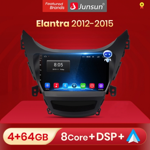 Junsun V1pro 2 din Android Auto Radio for H-yundai Elantra Avante MD I35 2011-2013 Carplay 4G Car Multimedia GPS DSP autoradio