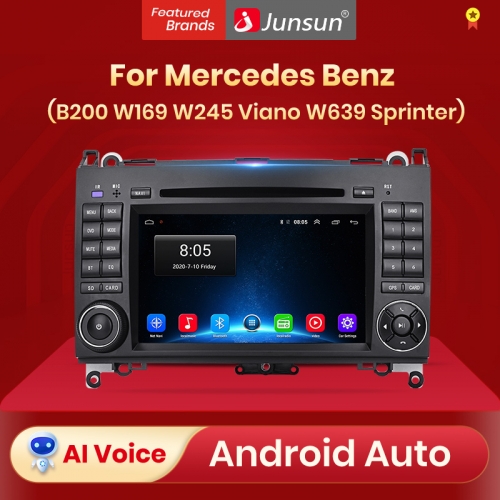 Junsun Android Auto Radio for Mercedes Benz B200 Class Sprinter W906 Viano Vito W639 Carplay Car Multimedia GPS 2din autoradio