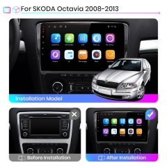 Junsun V1pro AI Voice 2 din Android Auto Radio for Skoda Octavia A5 2008-2013 Car Radio Multimedia GPS Track Carplay DVD 2din