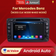 Junsun AI Voice Android Auto Radio for Mercedes Benz CLK W209 W203 W463 W208 Carplay Car Multimedia RDS GPS No 2din autoradio