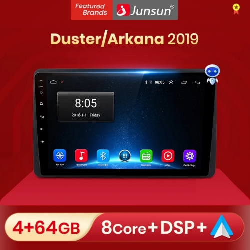 Junsun V1pro AI Voice 2 din Android Auto Radio for R-enault Duster Arkana 2019 Carplay 4G Car Multimedia GPS DSP 2din autoradio