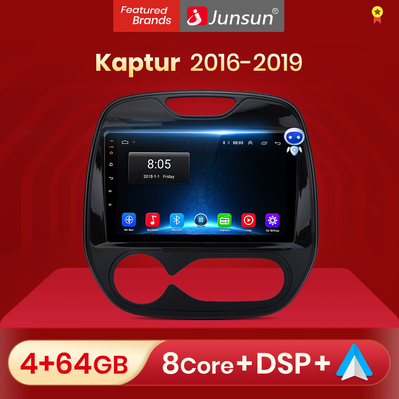 Junsun V1pro AI Voice 2 din Android Auto Radio for R-enault Kaptur Captur  2016-2019 Carplay 4G Car Multimedia GPS 2din autoradio,for R-enault