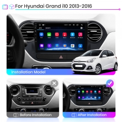 Junsun V1pro AI Voice Car Radio Android Auto Multimedia Player For H-yundai Grand I10 2013-2016 Carplay 4G 2din GPS autoradio