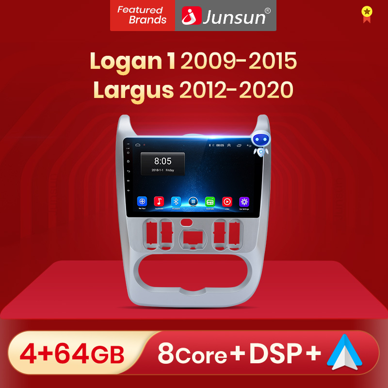 Junsun V1pro 2 din Android Auto Radio for R-enault Logan 1 Sandero