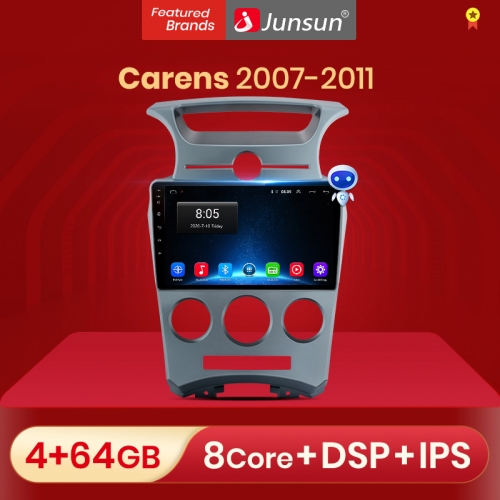 Junsun V1Pro Android 10 AI Voice Control 4G DSP CarPlay Auto Car Radio Multimedia GPS For Kia Carens 2007-2011 no 2 din DVD