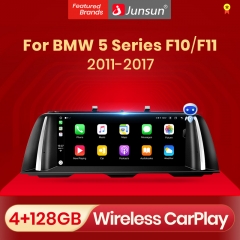 Junsun AI Voice Wireless CarPlay Car Radio Multimedia For BMW 5 Series F10 F11 2011-2017 CIC NBT 4G DSP Andorid Auto GPS 2din