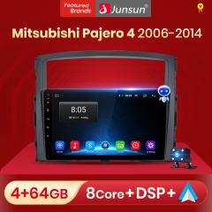 Junsun V1pro AI Voice For M itsubishi Pajero 4 2006 - 2014 car radio 2 din android Auto Multimedia GPS Track Carplay 2din DVD