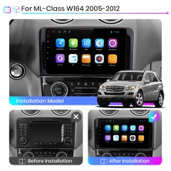 Junsun V1pro AI Voice For Mercedes W164 ML GL 2005 - 2012 car radio 2 din android Auto Multimedia GPS Track Carplay 2din DVD