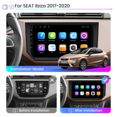 Junsun V1 pro Android 10 For Seat Ibiza 2017 - 2020 Car Radio Multimedia Video Players Android Auto CarPlay 2 din dvd