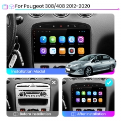 Junsun V1pro AI Voice For P eugeot 308 308S 408 2012 - 2020 car radio 2 din android Auto Multimedia GPS Track Carplay 2din DVD
