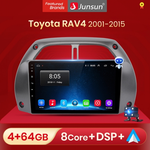 Junsun V1pro AI Voice For T oyota RAV4 RAV 4 2001 - 2015 car radio 2 din android Auto Multimedia GPS Track Carplay 2din DVD