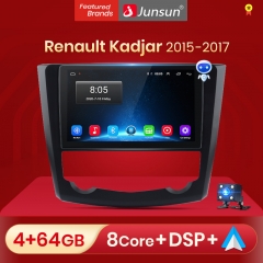 Junsun V1 pro Android 10 For R enault Kadjar 2015 - 2017 Car Radio Multimedia Video Players Android Auto CarPlay 2 din dvd