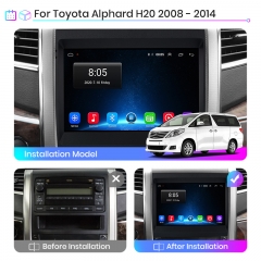 Junsun V1 pro Android 10 For T oyota Alphard H20 2008 - 2014 Car Radio Multimedia Video Players Android Auto CarPlay 2 din dvd