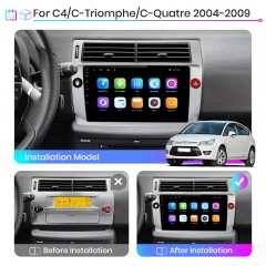 Junsun V1pro AI Voice For C itroen C4 C-Triomphe C-Quatre 2004 - 2009 car radio 2 din android Auto Multimedia Carplay 2din DVD