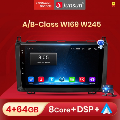 Junsun V1pro AI Voice For Mercedes Benz B200 A B Class W169 W245 car radio 2 din android Auto Multimedia Carplay 2din DVD