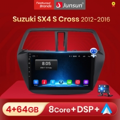 Junsun V1pro AI Voice For S uzuki SX4 S Cross 2012 - 2016 car radio 2 din android Auto Multimedia GPS Track Carplay 2din DVD