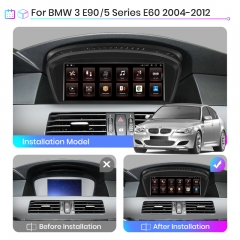 Autoradio Android 2Din pour BMW Série 5, E60, E61, E63, E64, Série