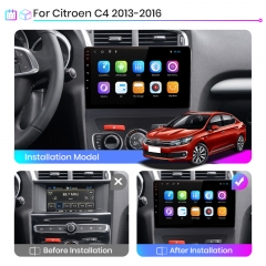 Junsun V1 pro Android 10 For C itroen C4 C4L 2013 - 2017 Car Radio Multimedia Video Players Android Auto CarPlay 2 din dvd