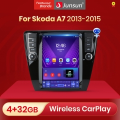 Junsun For Tesla Style Android Auto 4G Wireless Carplay DSP Car Radio Multimedia For Skoda Octavia 3 A7 2013-2015 GPS no 2din