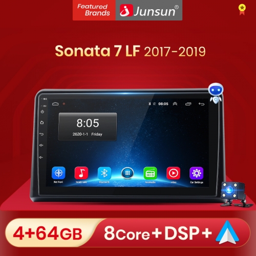 Junsun V1 pro Android 10 For H yundai Sonata 7 LF 2017 - 2019 Car Radio Multimedia Video Players Android Auto CarPlay 2 din dvd