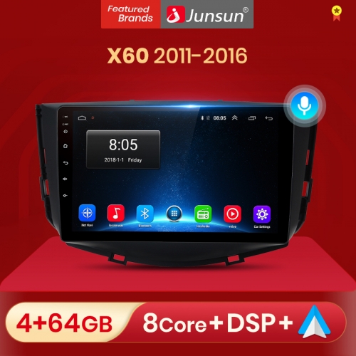 Junsun V1pro AI Voice 2 din Android Auto Radio for Lifan X60 2011-2016 2015 2014 Carplay 4G Car Multimedia GPS DSP autoradio