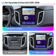 Junsun For Tesla Style Android Auto 4G Wireless Carplay DSP Car Radio Multimedia Player For H-yundai Creta ix25 2015-2019 no 2din